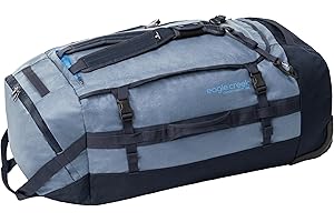 Eagle Creek Cargo Hauler Wheeled Duffel składana torba podróżna z kółkami, duża torba Duffle z TPU odporna na ścieranie i wodę, Lodowy niebieski, 130L, 130 l
