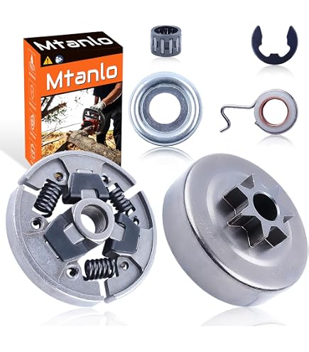 Kit Anello Spinotto Pistone 44 Mm Per Motosega MS 251 – Set Con Pistone, Perno, 2 Anelli E 2 Sicurezza, Ricambio Giardino