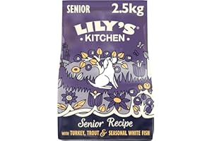 LILY'S KITCHEN Lily’s Kitchen Made with natural Ingredients Senior Dry Dog Food Turkey & Trout Complete Nutrition 2.5kg Bag