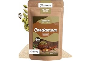 Cardamom Powder Monte Nativo (150g) - Ground Cardamom - Ground Green Cardamom pods - Gently Dried and Aromatic Spices Ideal for Cooking and Seasoning