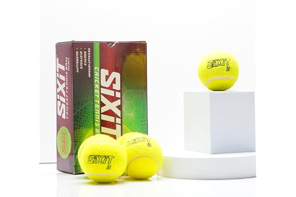 Sixit Heavy Tennis Ball (HTB) Pack of 6, Green Colour