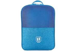 RAPECOTT Bolsa Zapatos de Viaje Organizador de Zapatos Impermeable Portátil, Bolsas de Zapatos portátiles de múltiples Capas con Cremallera... Azul