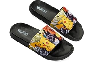 Pokemon Pantoletten Kinder Schlappen, Sandalen für Strand, Schwimmbad - Geschenke für Jungs