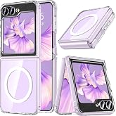 Ehr. Transparent Case with Magsafe Wireless Charging Feature with Samsung Galaxy Z Flip 5 Compatible Camera Protection (Transparent, Samsung Galaxy Z Fl