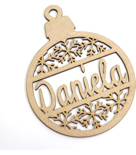 Bola De Navidad Personalizada Con Nombre | Esfera De Metacrilato Con Efecto Espejo, Glitter O Pastel - Incluye Cuerda Para Colgar