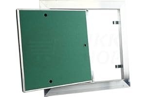 MKK Premium Revisionsklappe 200 x 200 mm GKBi-Einlage Wartung Inspektionsklappe Feuchtraum Druckverschluss ALU - Aluminium Gipskarton Trockenbau Revisions Fliesen