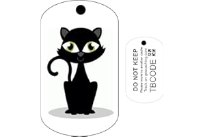 AllCachedUp Black Cat (Travel Bug) For Geocaching - Trackable Tag - Unactivated
