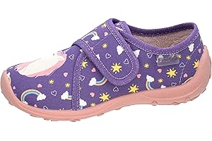 FISCHER MARKENSCHUH Fischer Kinder Hausschuh für Mädchen mit fantasievollem Pferd Motiv Boogy 652333