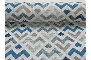 GADETEX Telas por metro loneta (Marea Azul, 0,50x2,80 m)