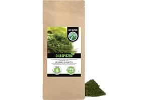 Alpi Nature Dill Tips 500g, Torkad och Gniden Dillört för Pickles, Såser och Marinader, Dill Krydda