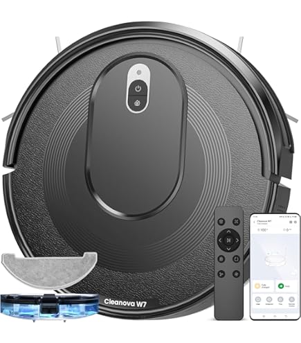 Cleanova W7 Robot Aspirapolvere Lavapavimenti 4000Pa, Serbatoio