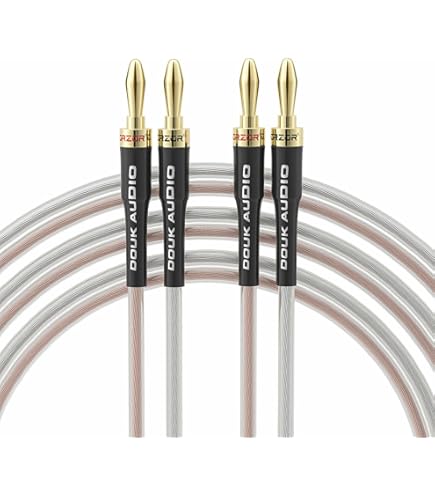 LONPOO Cavo Altoparlante HiFi In Rame Puro - Spine Banana Oro 14AWG, 2m (1 Coppia) - Foto 8
