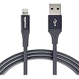 Amazon Basics - Lightning-auf-USB-A-Kabel, Premium-Kollektion, 1,8 m, 1er-Pack - Grau