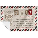 t-shirteria Coperta Pile Natale Fratello Nome Personalizzato al Miglior Fratello del Mondo Fratellone il Natale arriva solo u