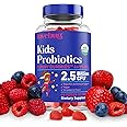 LoveBug Probiotics Organic Kids 60 Gummies – 2.5 Billion CFU with DE 111 – USDA Organic, Allergen-Free, Non-GMO, Vegan