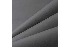 YANJINGHE Patch de Réparation en Cuir 60 x 137cm, Rouleau Adhesif Simili Cuir Autocollant pour Canapés, Sièges de Voiture, Sacs à Main, Siège, Vestes, Bricolage Artisanat (Gris)