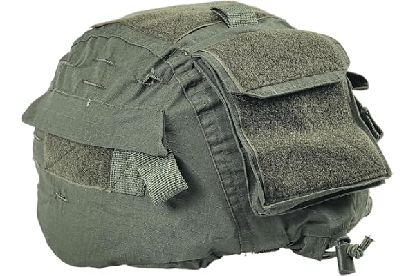 ATAIRSOFT Airsoft Tactical Housse de Casque Militaire Mich 2000 Ver2/ACH avec Poche arrière