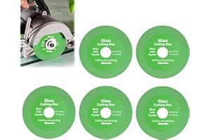 Flintronic Tarcza do cięcia szkła, 5 szt., 100 x 1 x 20 mm, diamentowa tarcza tnąca do szkła, akcesorium do szlifierki kątowej do szkła, ceramiki, płytek, cięcia i polerowania