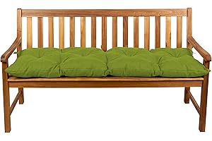 gutekissen Cojín para Banco Cojín para Columpio Cojín para Banco de jardín LS (100x40, Color Lima 12)