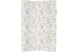 Anti Roll Changing Mat by Mama Shack - Baby Changing Mat with Wedge Design - Waterproof - Fits Most Baby Changing Tables - 67 x 44 cm (Goose & The Ladybird)