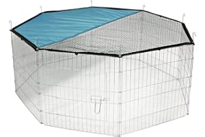 Large Outdoor Pet Pen & Net | Open Pet Crate | Dog Cage | Puppy PlayPen | Rabbit Run | Dog Fence | Guinea Pig Run | Metal Pet Cage | Pukkr