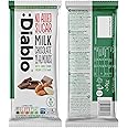 Diablo Milk Chocolate with Almonds | Sweetened with Stevia | No Added Sugar, Gluten Free | Perfect for Gifting | 75g. (Pack of 2)