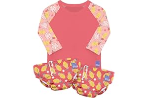 ‎BAMBINO MIO Bambino Mio, revolutionäres wiederverwendbares Schwimm-Set - 2 Schwimmwindeln und 1 Schwimmshirt für Babys und Kleinkinder, Sonnenschutz LSF40+