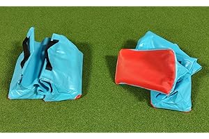 Callieway 2 Sacchi per Sabbia “Premium riempibili (Sabbia Non è Inclusi!) per Tunnel Agility Ø 60cm con Tacchetti di Gomma (Acquamarina)