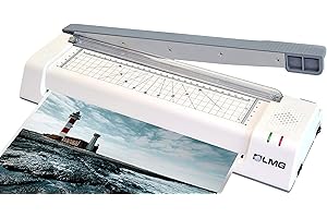 ‎LMG GERMANY LMG | Multifunktionales Premium Laminiergerät bis DIN A3 - Mit integriertem Profi-Hebelschneider und Eckenrunder - bis 2x 125 MIC - Hochleistungs-Laminator mit 2-Rollen-Technologie