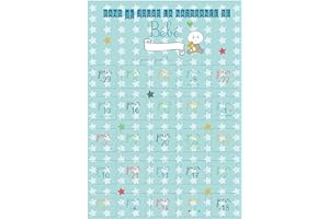 CALENDRIER EVENEMENT Calendrier de l'avent Naissance de bébé garçon ou fille - 25 JOURS AVANT de devenir papa et maman – cadeau future maman - Suivi de grossesse en images – guide 25 jours (BLEU)