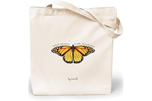 Loxato Tote Bag Femme - Sac Cabas Femme Original - Tote Bag Coton 100% Grand Tote Bag 35 x 42 x 8 cm - Sac Fourre Tout Femme en Toile