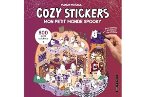 Cozy Stickers - Mon petit monde spooky: Avec 800 mini stickers et une pince pour placer vos stickers