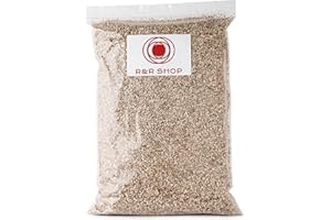 R&R SHOP – Vermiculita Fina Expandida, PH Neutro Ideal para Germinación, Crecimiento de Plantas, Hongos y Animales de Terrario (20L)