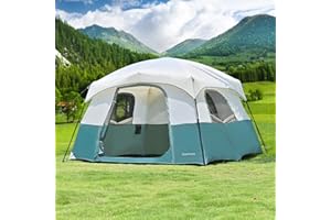DANCOOM Tentes pour le camping familial, la randonnée et la randonnée - 4 personnes/6 personnes/8 personnes/10 personnes - Tente dôme avec équipement de tente inclus - Loft pour accessoires d'extérieur