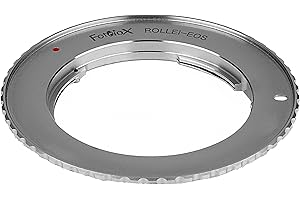 Fotodiox Pro Lens Mount Adapter Compatible with Rollei (QBM) 35mm Film Lenses on Canon EOS (EF, EF-S) Mount D/SLR Camera Body