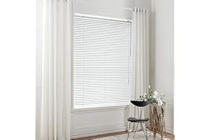 Taiyuhomes Aluminum Venetian Blinds Window Shutter Blinds For Windows Bathroom Kitchen Blinds Venetian Blind Easy Fit Curtains (white 80x130cm(WxH))