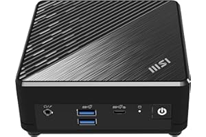 ‎MSI MSI Cubi N ADL S-079DE Mini-PC, Intel N100 Prozessor, 4GB DDR4, 128GB M.2 SSD, USB 3.2 Gen 2 Type C (DP Alternate), HDMI 2.1, DP 1.4, Bluetooth 5, Lüfterlos, Dual LAN, Windows 11 Pro, VESA