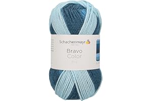 SCHACHENMAYR SINCE 1822 Schachenmayr Bravo Color, 50G ocean color Filati Per Maglieria A Mano