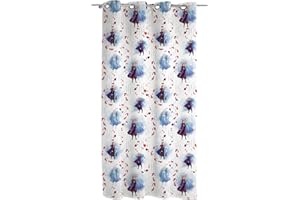 HERMET Frozen, Tenda a Velo Con Anelli, Tenda Cameretta, Tenda per Interni, 140x290, Disney, Prodotto Ufficiale, (Pannello Singolo)