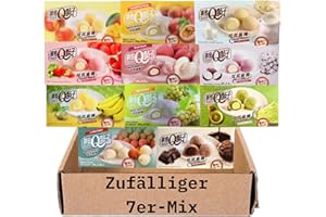 ‎EASYCOOKASIA EasyCookAsia Mico Mochi | 7er Überraschungsset | Zart & chewy | Verschiedene Sorten | Perfekt als Dessert oder Snack