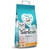 Sanicat - Beyaz Topaklanan Kedi Kumu - Vanilya ve Mandalina Kokulu | Koku Kontrol&uuml; Garantili Doğal minerallerden &Uuml;retilmiştir