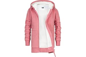 CityComfort Pullover Mädchen mit Fleece-Futter und Kapuze, Fleecejacke Kinder Mädchen Zipper Hoodie 5 bis 15 Jahren - Kinder Geschenke