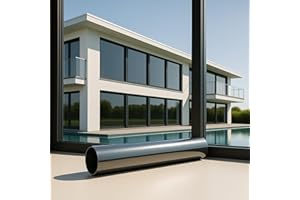 MARAPON® Spiegelfolie Fenster Sichtschutz [90x200 cm] Fensterfolie Sonnenschutz außen ohne Rückstände - Spiegelfolie Fenster Sichtschutz - Sonnenschutzfolie Fenster - Dachfenster verdunkeln