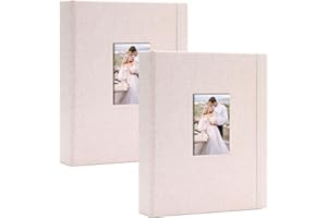 Vienrose Album Photo Polaroid Mini Beige 2 Pack - 208 Poches 5,4x8,6 cm Compatible Fujifilm Instax Mini 7s/8+/25/50s/90, Polaroid Snap, Instax Mini 12 Recharge