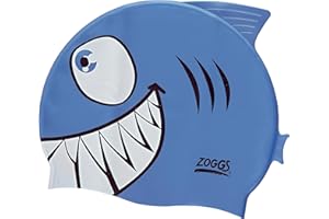 Zoggs Junior Silicone Swimming Cap, Swim Hat, up to 14 years