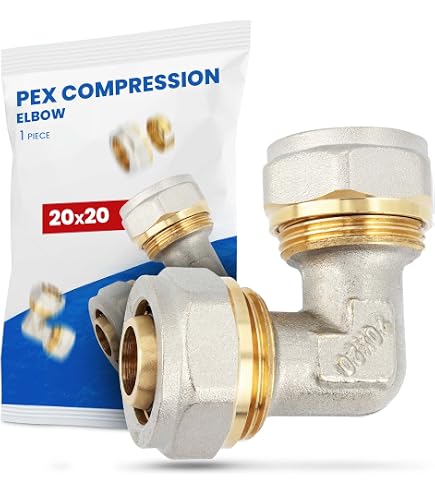 2x 90° Schraubfitting Für 25x3 Mm Aluverbundrohr – Messing, DVGW/UBA Konform, Für Heizung & Wasser