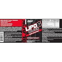 Nutrex Lipo6 Black Ultra Concentrate Fat Destroyer - 60 Capsules