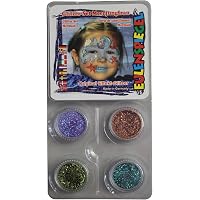 Eulenspiegel Glitter-Set Schwan – 4 Farben Glitzer Je 2 G, Für Karneval, Halloween & Mottopartys