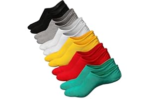 Ueither Calcetines de hombre antideslizantes de algodón de corte bajo