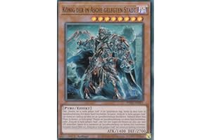 PHNI-DE091 - König der in Asche Gelegten Stadt - Super Rare - 1. Auflage - DEUTSCH - Phantom Nightmare - mit LMS Trading Fieldcenter-Karte Yugioh